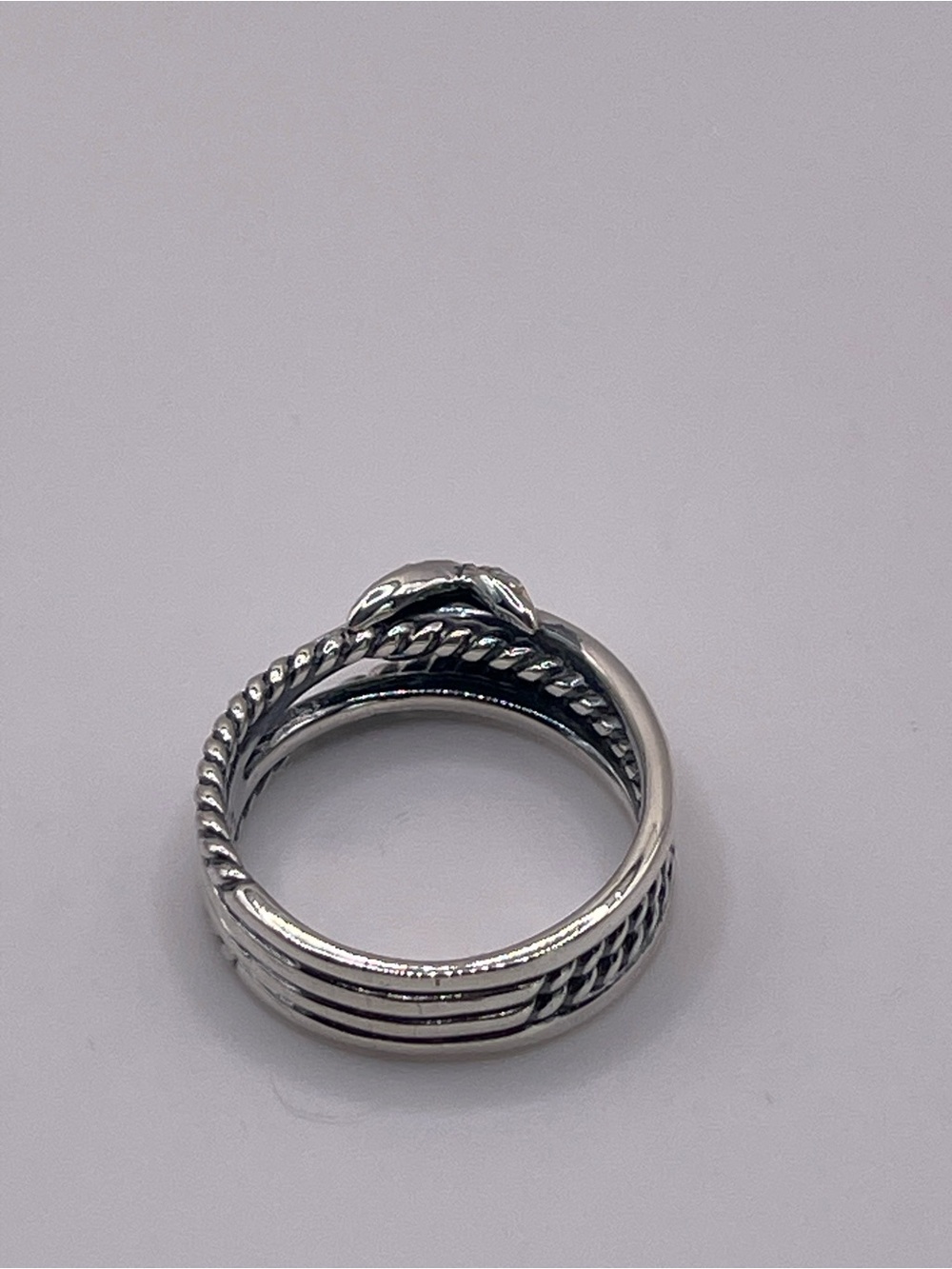 David Yurman X Crossover Band Ring with Diamonds - Picture 8 of 10